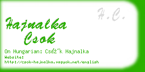 hajnalka csok business card